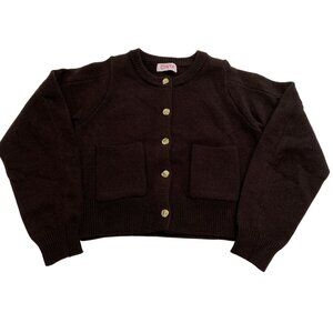 Cinta The Label The Phoebe Knit Cardigan in Brown